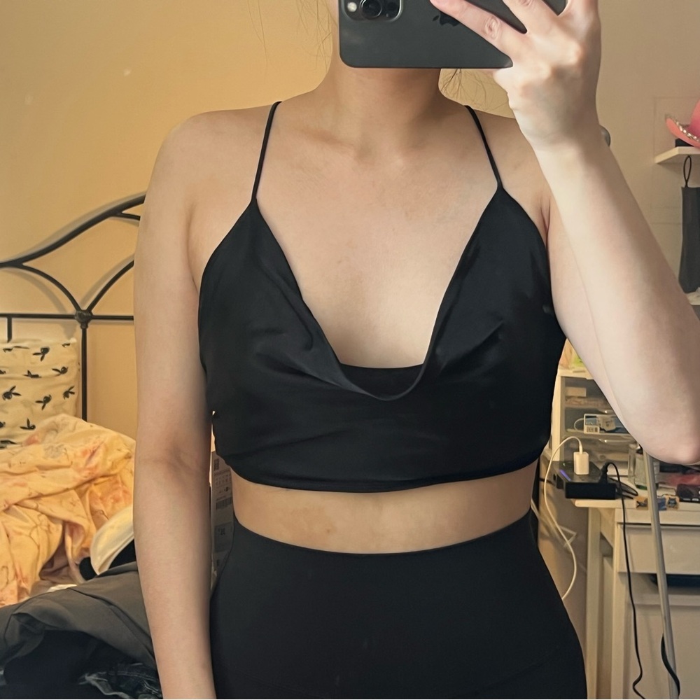 brand new zara backless tie top